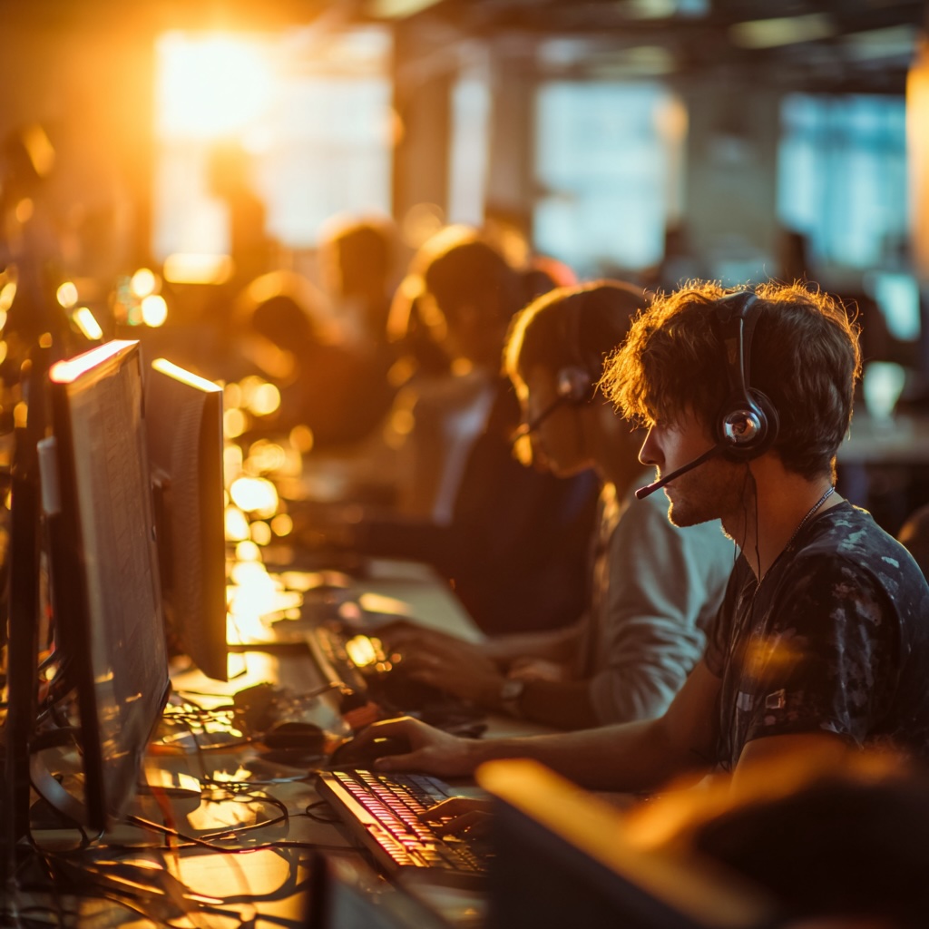 Spam call center showing the source of unwanted calls that disrupt tradies at work